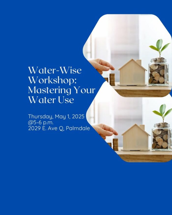 💧 Master Your Water Use!
Join us for a FREE Water-Wise Workshop! Learn practical ways to better manage your water from locating your meter and reading your bill to applying simple yet effective conservation tips at home. For more information, read our latest press release https://ow.ly/q4n450VFUzy. 
----------------------------
💧 ¡Dominemos el uso del agua!
¡Acompáñenos en un taller GRATUITO sobre el uso inteligente del agua! Aprenda formas prácticas de administrar mejor su agua, desde la localización de su medidor y la lectura de su factura hasta la aplicación de consejos de conservación simples pero eficaces en el hogar. Para más información, lea nuestro último comunicado de prensa https://ow.ly/q4n450VFUzy.