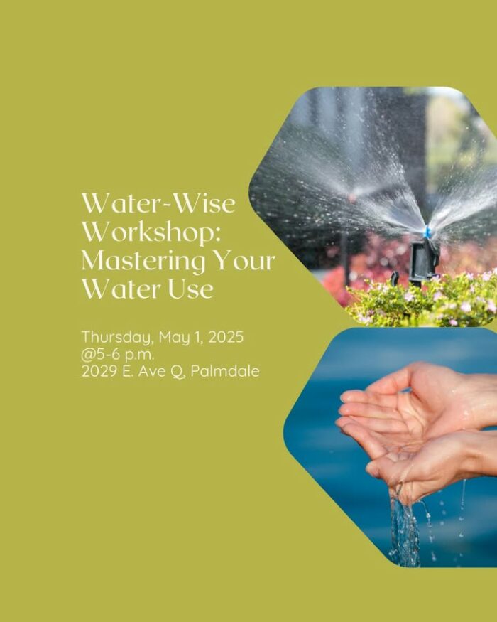 Take charge of your water use! 💧 Join us for “Water-Wise Workshop: Mastering Your Water Use”  tomorrow, May 1, from 5–6 p.m. at our main office. Discover simple, effective strategies to save water and manage it wisely! 
-----------------
¡Toma las riendas de tu consumo de agua! 💧 Únase a nosotros para Water-Wise Workshop: Domine su uso del agua manana el jueves 1 de mayo, de 17:00 a 18:00 horas, en nuestra oficina principal. Descubre estrategias sencillas y eficaces para ahorrar agua y gestionarla de forma inteligente.